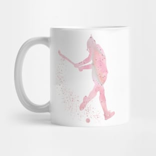 Girl Field Hockey Watercolor Sport Decor Gift Mug